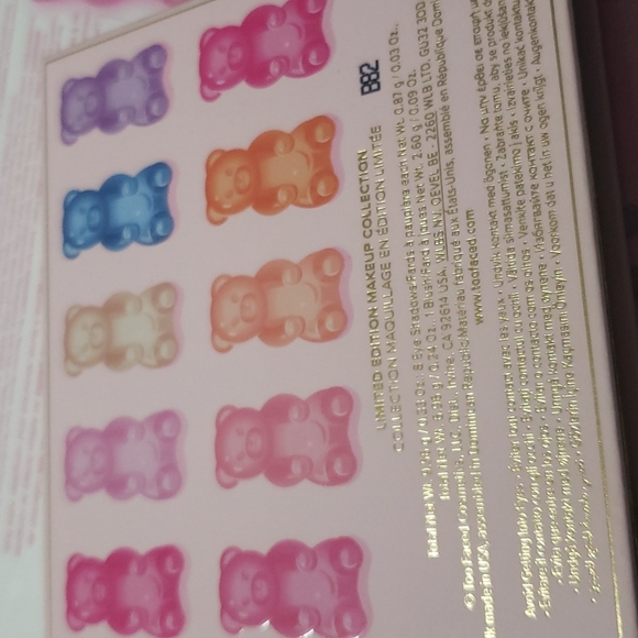 TOO FACED LIMITED EDITION YUMMY GUMMY MULTI-FINISH EYE & FACE PALETTE. - Picture 7 of 12